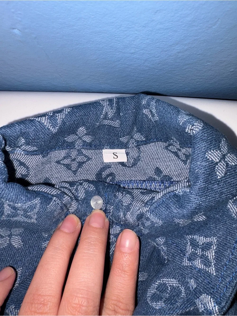 LV Supreme Logo Doggy Denim Jacket With Pup Crocs Design Booties